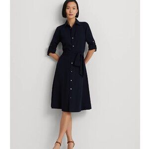 Ralph Lauren black button down Shirt Dress A line